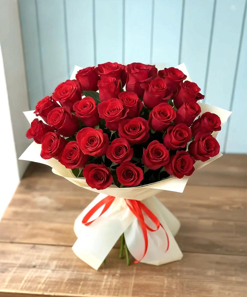 Букет 29 Красных роз в Октябрьский Башкортостан