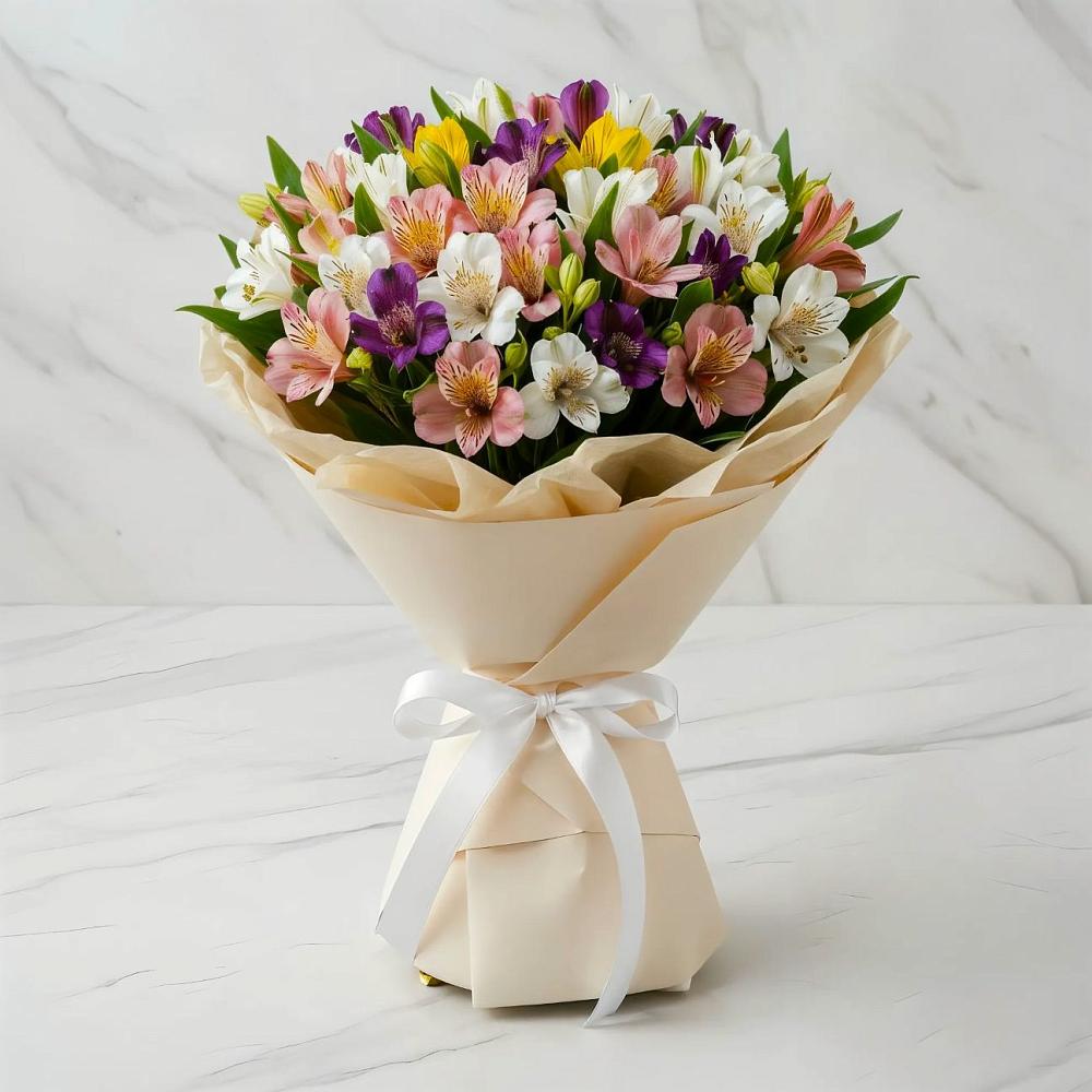 Букет цветов из: Альстромерии в Октябрьский Башкортостан