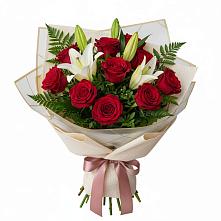 Букет цветов из:  Лилии и Розы #REPLACE_PRED# Октябрьский Башкортостан