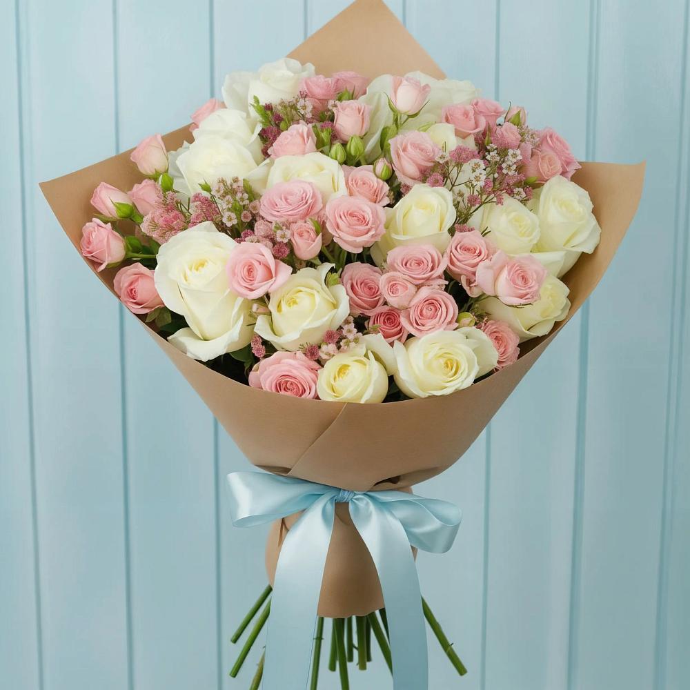 Букет цветов из: Розы в Октябрьский Башкортостан