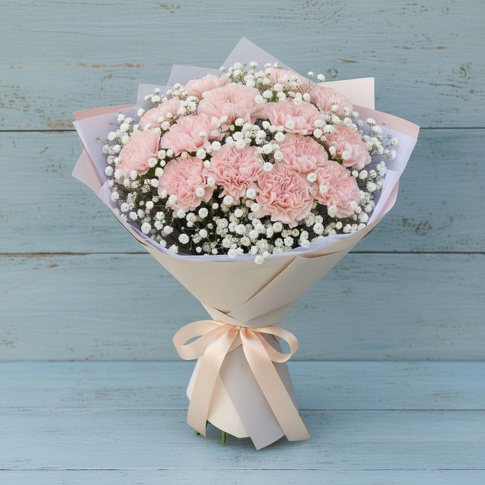 Букет цветов из: Гвоздики в Октябрьский Башкортостан