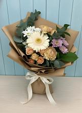 Букет цветов из:  Герберы и Хризантемы в Октябрьский Башкортостан