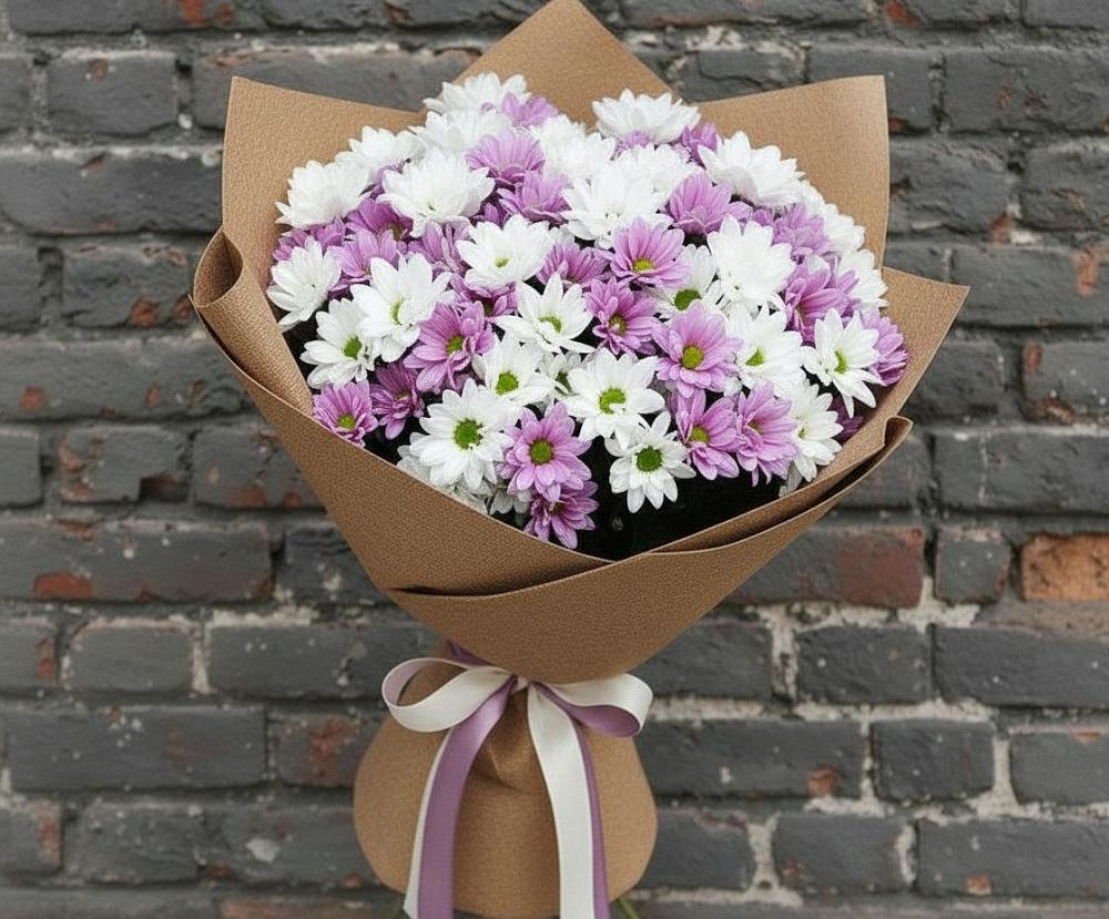 Букет цветов из: Хризантемы в Октябрьский Башкортостан
