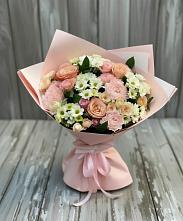 Букет цветов из:  Гвоздики, Розы и Хризантемы в Октябрьский Башкортостан