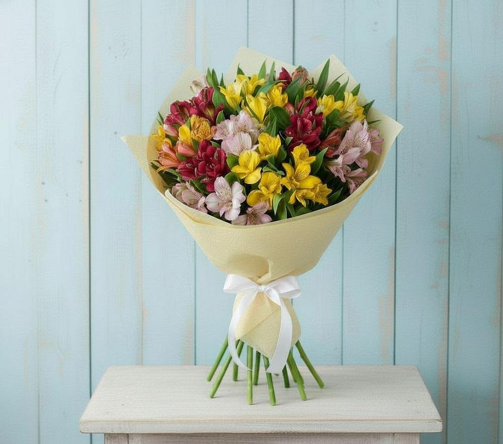 Букет цветов из: Альстромерии в Октябрьский Башкортостан